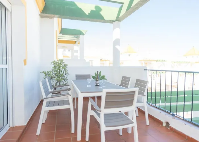 Terraza Vista Piscina Daire Conil De La Frontera